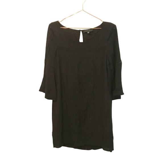 Sanctuary Black Crochet Detail Dress - Size XS - Rayon - Picture 1 of 7